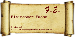 Fleischner Emese névjegykártya